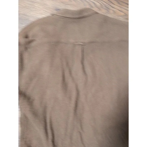 Cotton on Garments Men's Button Down Shirt Waffle Brown Small - Picture 16 of 16